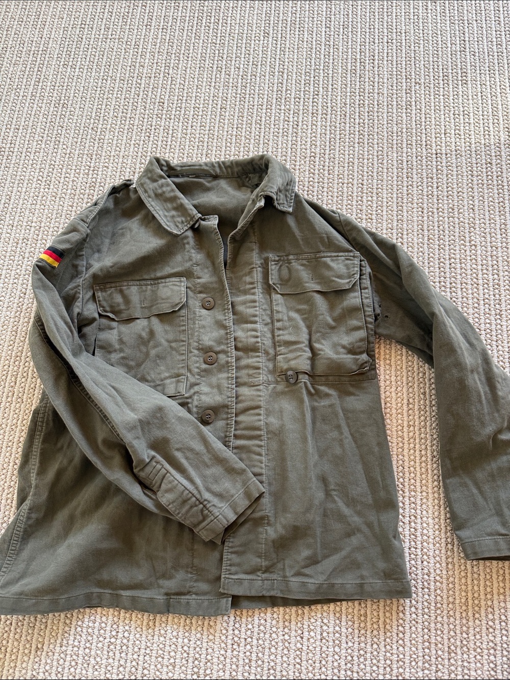 German  Military Button Front Jacket